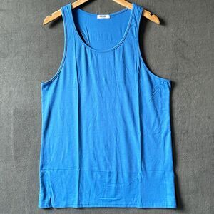 Coofandy Tank Top Blue Sleeveless Y-Back Gym Fitness T-Shirt - Men's Size Small